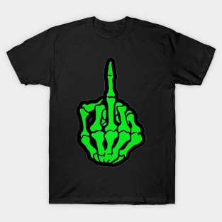 Skeleton Middle Finger T-Shirt